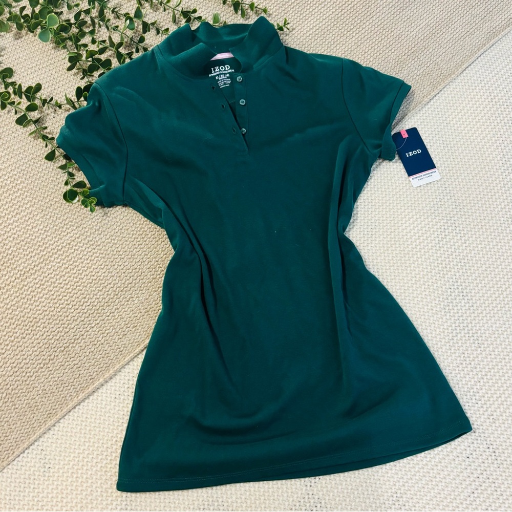 IZOD Women's Green Polo Top